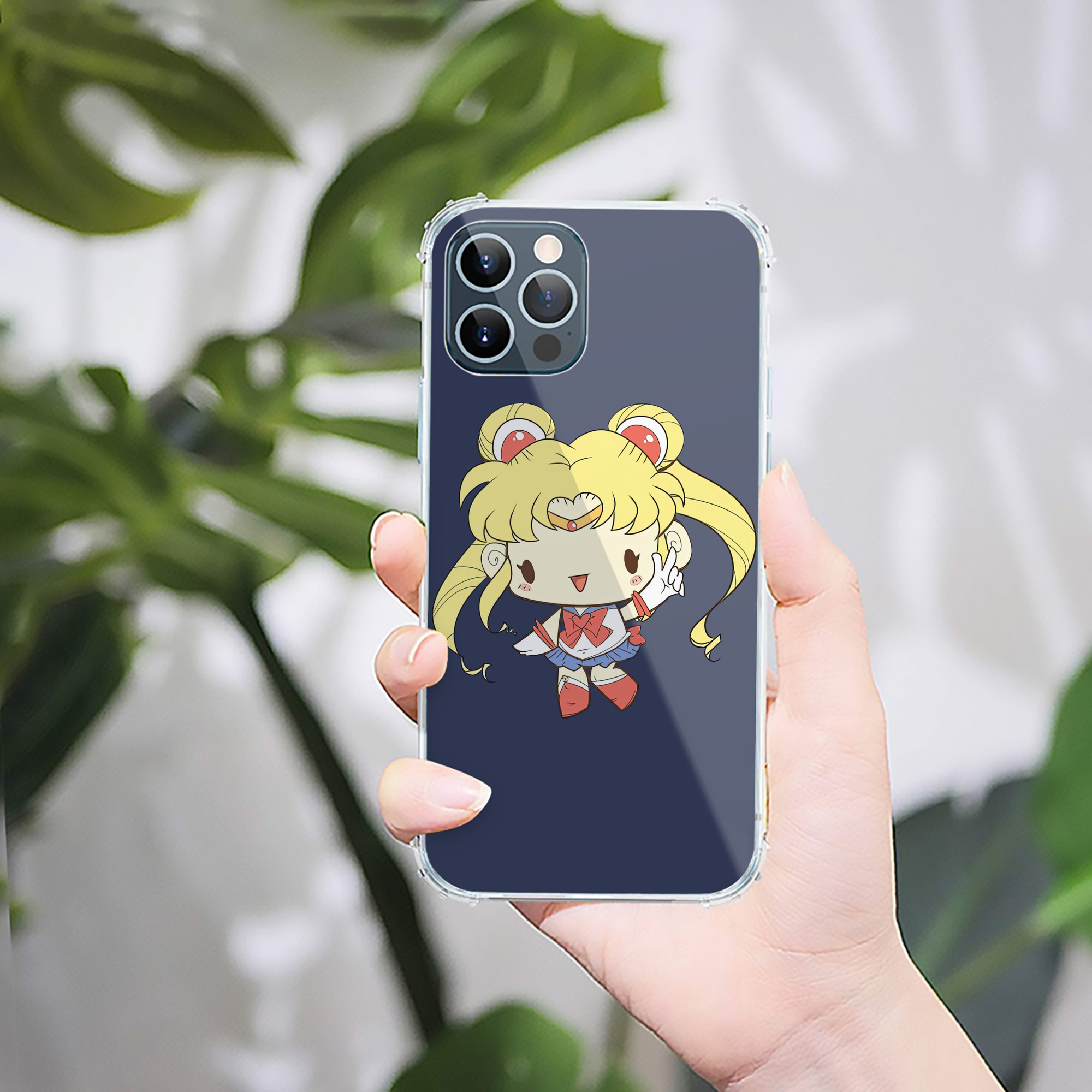 （画像用） 美少女戦士セーラームーン 月野 うさぎ つきの うさぎ Sailor Moon Tsukino Usagi 【iPhone 12シリーズ対応】透明スマホケース（クリアソフトケース）